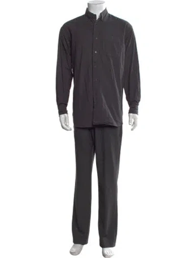 Pre-owned Engineered Garments Long Sleeve Shirt In Grey
