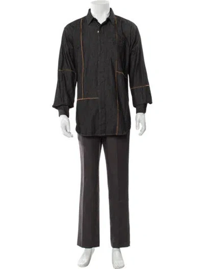 Pre-owned Engineered Garments Long Sleeve Shirt W/ Tags In Blue