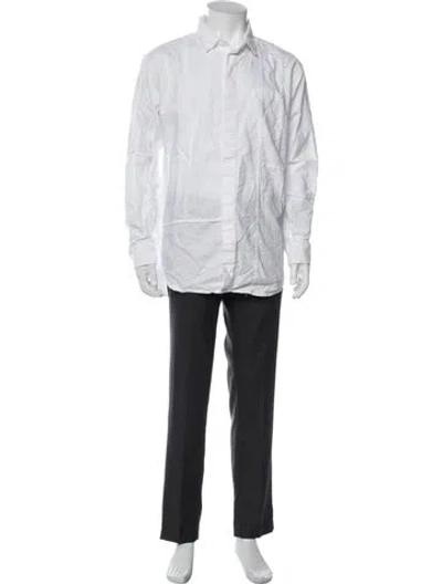 Pre-owned Engineered Garments Long Sleeve Shirt In White