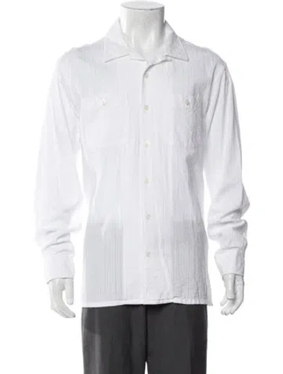 Pre-owned Engineered Garments Long Sleeve Tuxedo Shirt In White