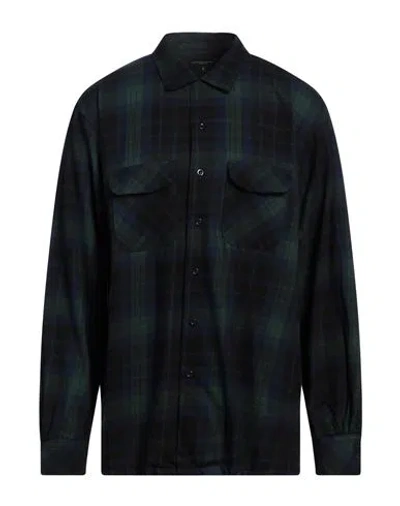 Engineered Garments Man Shirt Navy Blue Size Xl Cotton