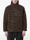 Engineered Garments Zip-up Sweater In Brown