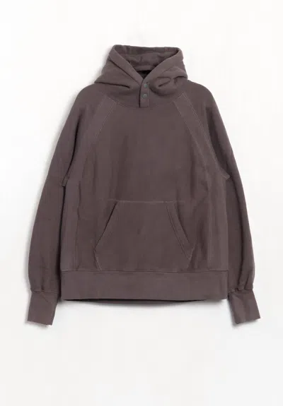 Engineered Garments Men's Raglan Hoodie In Graphite In Brown