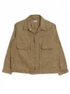 Engineered Garments Men's Trucker Jacket In Khaki Cl Java Cloth In Brown