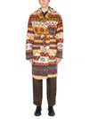 Engineered Garments Hooded Mohair Blend Sweater For Men In Multi