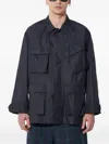 Engineered Garments Multi-pocket Shirt Jacket In Blue