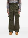 Engineered Garments Multi-pocket Straight-leg Trousers In Green