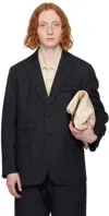 Engineered Garments Navy Andover Blazer In Et027 Navy Linen Twi