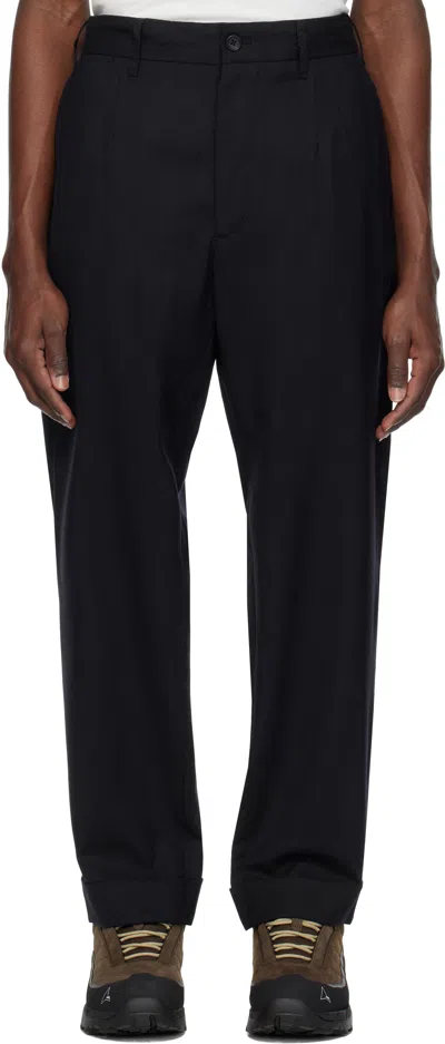 Engineered Garments Navy Andover Trousers In Lc002 B - Dk.navy Tr