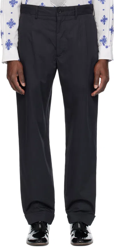 Engineered Garments Navy Andover Trousers In Pb002 Dk.navy High C
