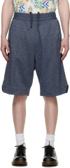 Engineered Garments Navy Bb Shorts In Bc005 Navy Glitter F