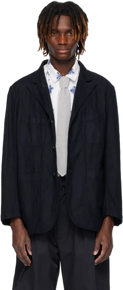 Engineered Garments Navy Bedford Blazer In Zt217 A - Dk.navy Cl