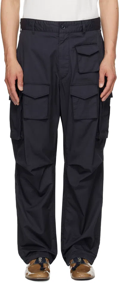 Engineered Garments Navy Fa Cargo Pants In Pb002 Dk.navy High C