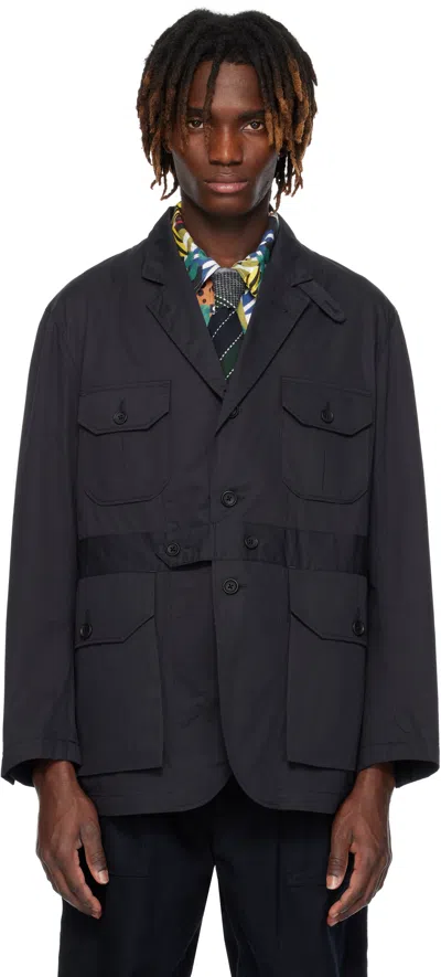 Engineered Garments Navy Folk Blazer In Pb002 Dk.navy High C
