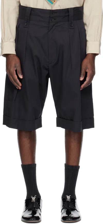 Engineered Garments Navy Gurkha Shorts In Pb002 Dk.navy High C