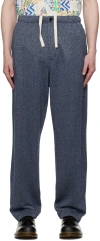 Engineered Garments Navy Jog Sweatpants In Bc005 Navy Glitter F
