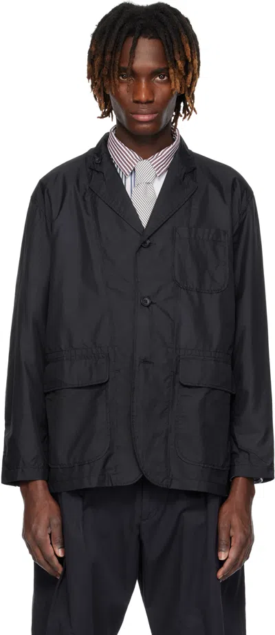 Engineered Garments Navy Loiter Blazer In Kd002 A - Dk.navy Ny