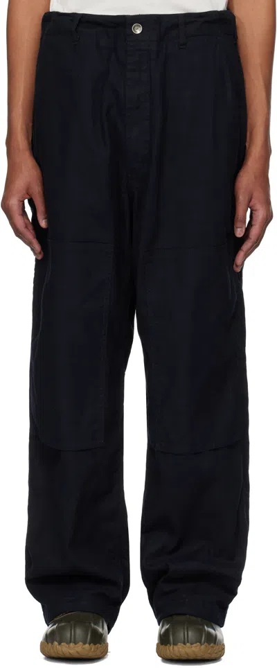 ENGINEERED GARMENTS NAVY PAINTER TROUSERS