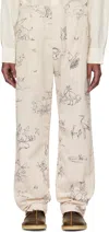 Engineered Garments Off-white Fatigue Trousers In Ct284 A - Natural An