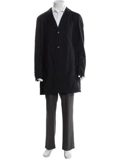 Pre-owned Engineered Garments Overcoat In Blue