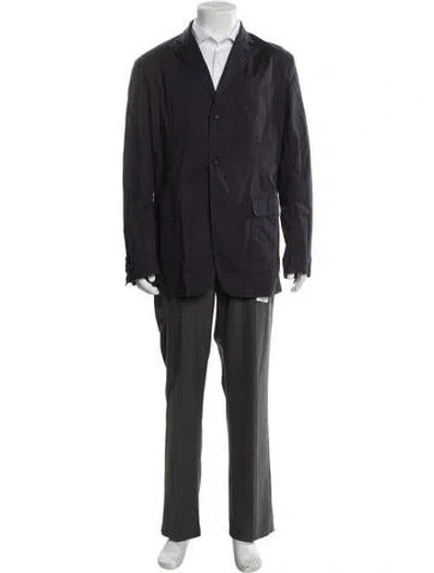 Pre-owned Engineered Garments Overcoat In Blue