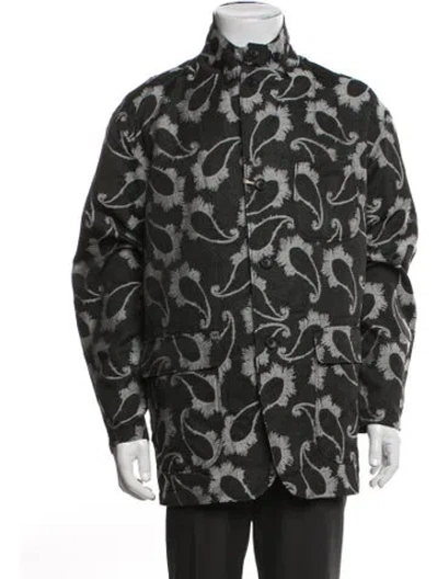 Pre-owned Engineered Garments Paisley Print Jacket W/ Tags In Black