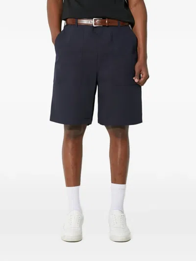 Engineered Garments Patch Pocket Shorts In Blue