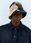 Engineered Garments Patchwork Bucket Hat In Brown