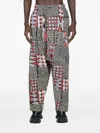 Engineered Garments Patchwork Pleated Trousers In Multi