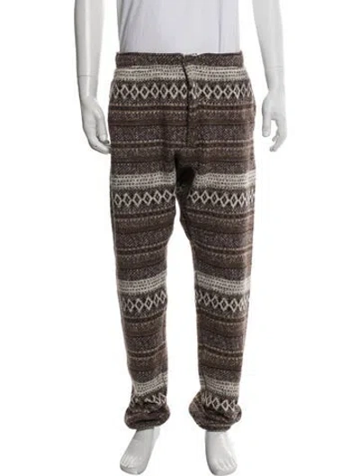 Pre-owned Engineered Garments Patterned Pants In Brown