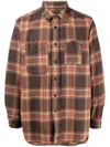 Engineered Garments Plaid-patterned Flannel Shirt In Orange