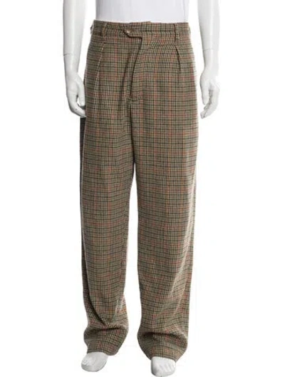 Pre-owned Engineered Garments Plaid Print Dress Pants In Multi