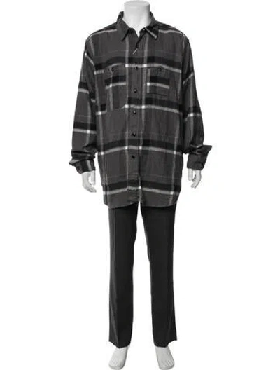 Pre-owned Engineered Garments Plaid Print Long Sleeve Shirt In Multi