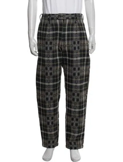 Pre-owned Engineered Garments Plaid Print Pants In Multicolor