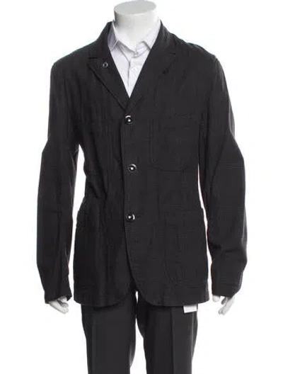 Pre-owned Engineered Garments Plaid Print Two-piece Sport Coat In Blue