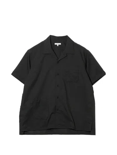 Engineered Garments Pocket Camp Shirt In Black