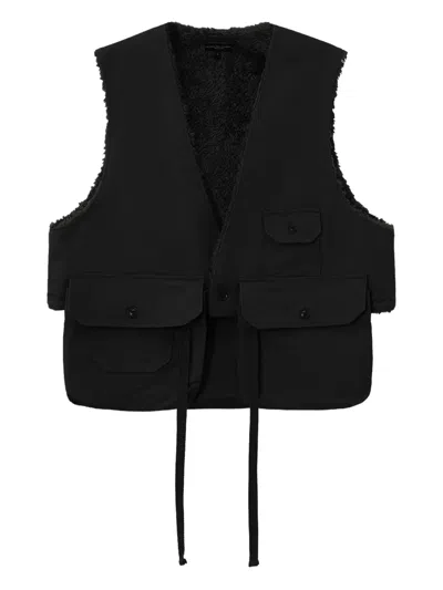 Engineered Garments Pocket-detail Gilet In Black