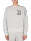 Engineered Garments Relaxed Fit Printed Sweatshirt In Gray