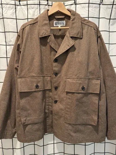 Pre-owned Engineered Garments Sea Bees Jacket In Brown
