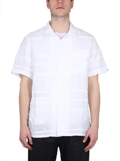 Engineered Garments Man Shirt White Size Xl Cotton