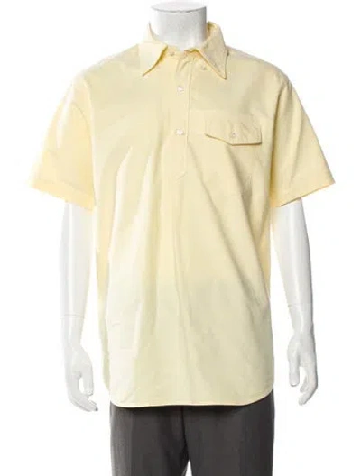 Pre-owned Engineered Garments Short Sleeve Shirt In Yellow
