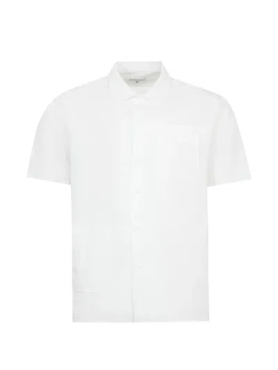 Engineered Garments Short-sleeve Seersucker Shirt In White