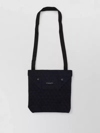 Engineered Garments Shoulder Bag Quilted Design Adjustable Strap In Blue