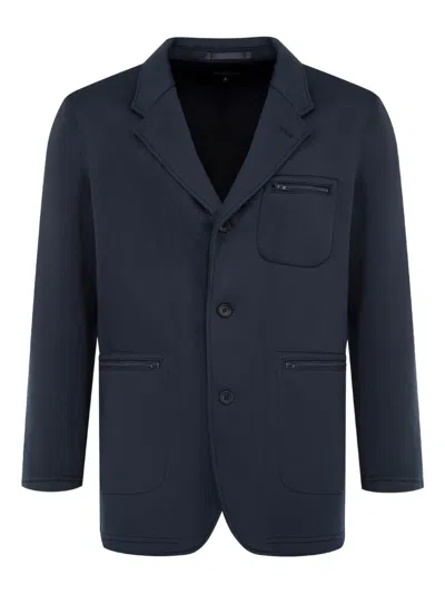 Engineered Garments Single-breasted Coat In Blue