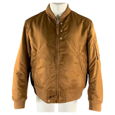Pre-owned Engineered Garments Size L Brown Nylon Bomber Jacket