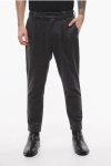 ENGINEERED GARMENTS SOLID COLOR SINGLE-PLEAT PANTS WITH BELT LOOPS