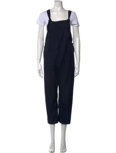 Pre-owned Engineered Garments Square Neckline Jumpsuit In Blue