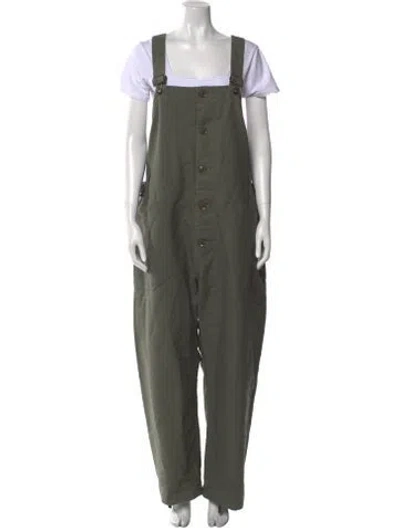 Pre-owned Engineered Garments Square Neckline Jumpsuit In Green