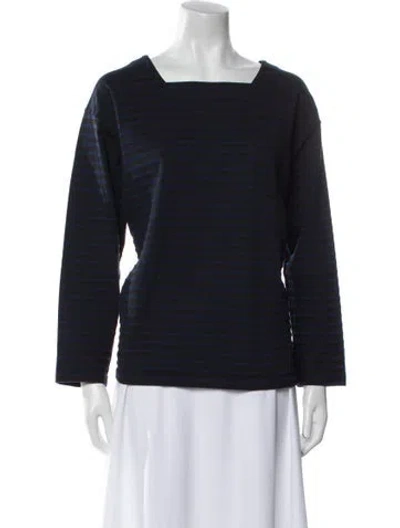 Pre-owned Engineered Garments Square Neckline Long Sleeve Top In Black