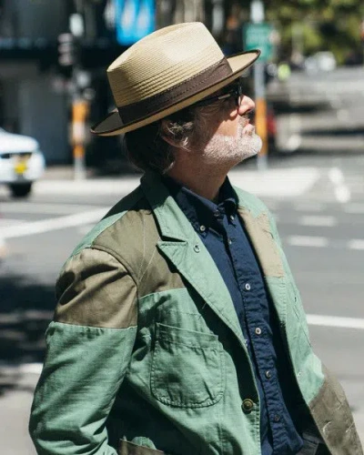 Pre-owned Engineered Garments Ss19 (patchwork) Olive Cotton Ripstop Bedford Jacket In Green